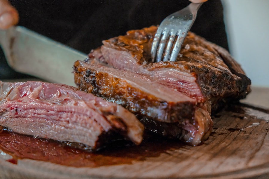 Whole lamb roasting on a Fun-dine spit braai